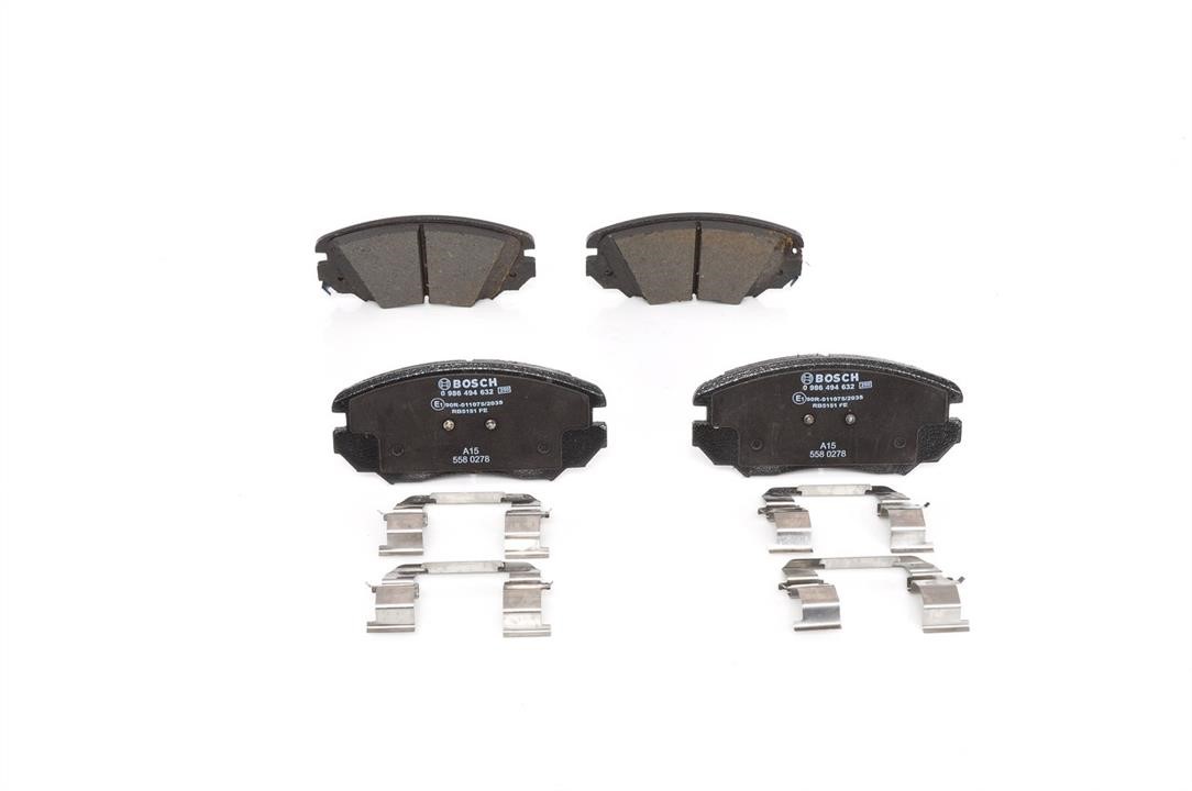 Bosch 0 986 494 632 Brake Pad Set, disc brake 0986494632: Buy near me in Poland at 2407.PL - Good price!