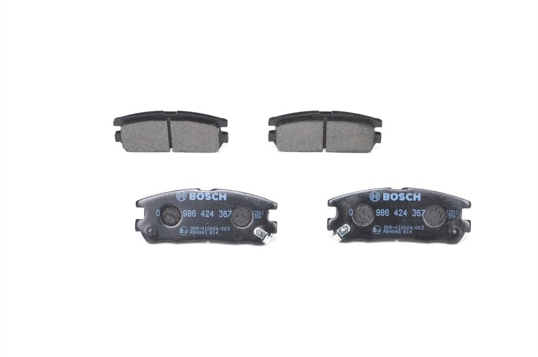 Bosch 0 986 424 367 Brake Pad Set, disc brake 0986424367: Buy near me in Poland at 2407.PL - Good price!