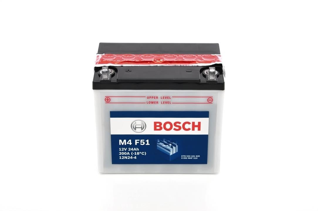 Bosch 0 092 M4F 510 Akumulator Bosch 12V 24Ah 200A(EN) L+ 0092M4F510: Dobra cena w Polsce na 2407.PL - Kup Teraz!