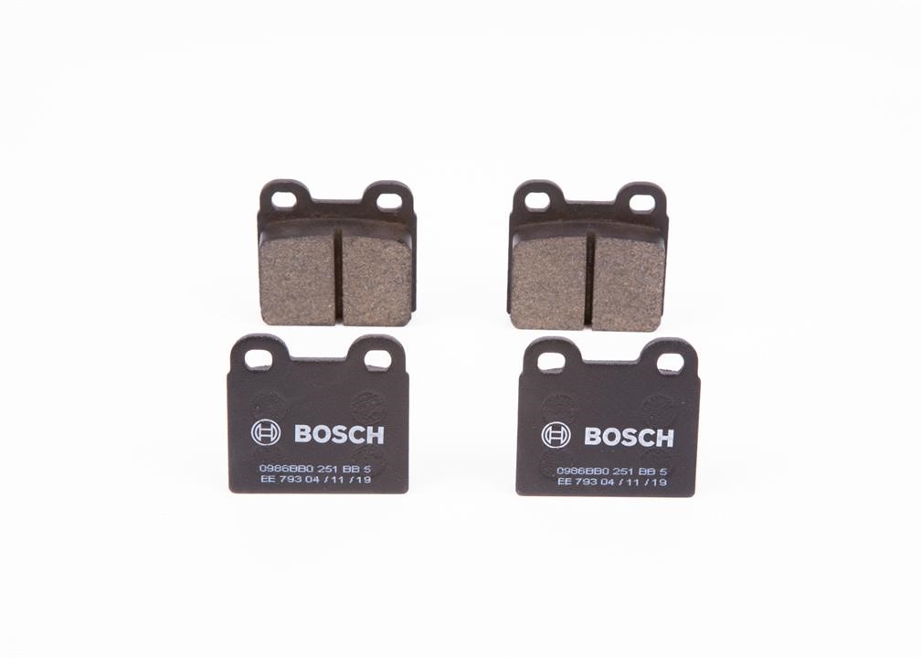 Bosch 0 986 BB0 251 Гальмівні колодки, комплект 0986BB0251: Приваблива ціна - Купити у Польщі на 2407.PL!