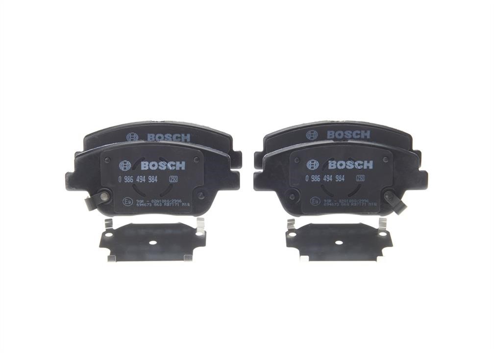 Bosch 0 986 494 984 Гальмівні колодки, комплект 0986494984: Приваблива ціна - Купити у Польщі на 2407.PL!