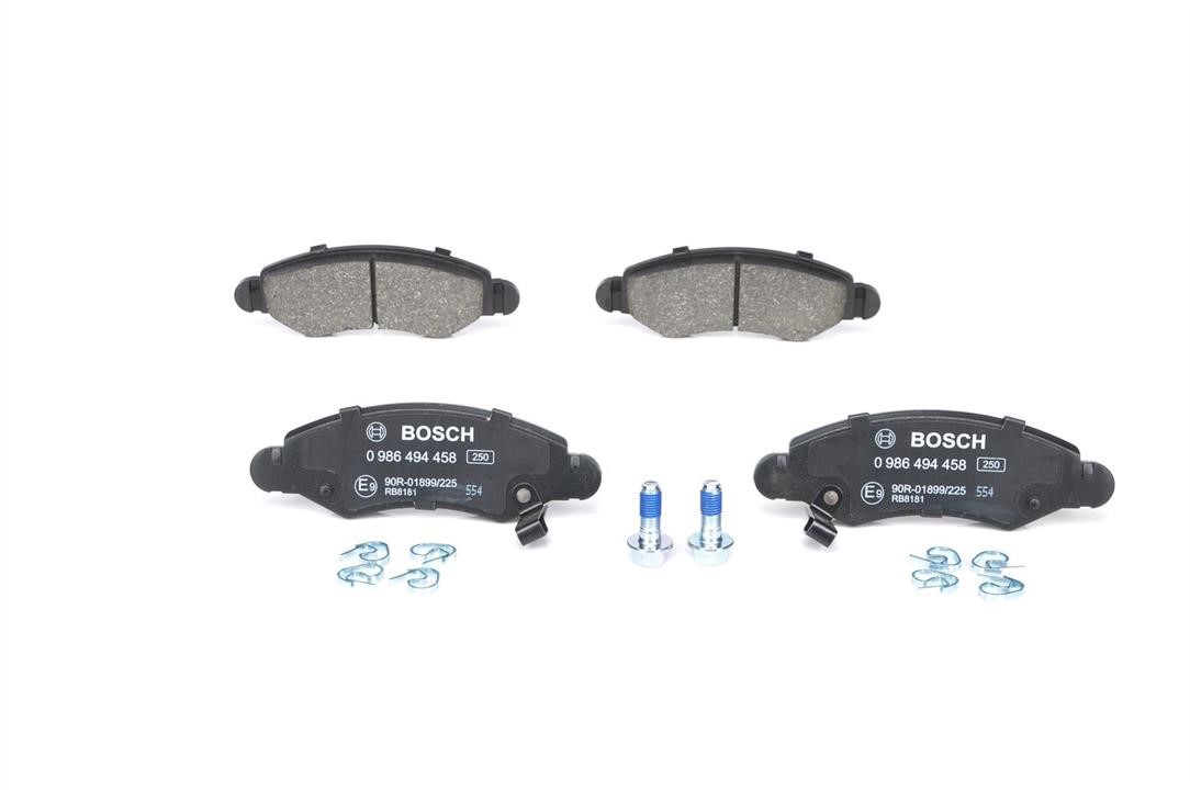 Bosch 0 986 494 458 Brake Pad Set, disc brake 0986494458: Buy near me in Poland at 2407.PL - Good price!