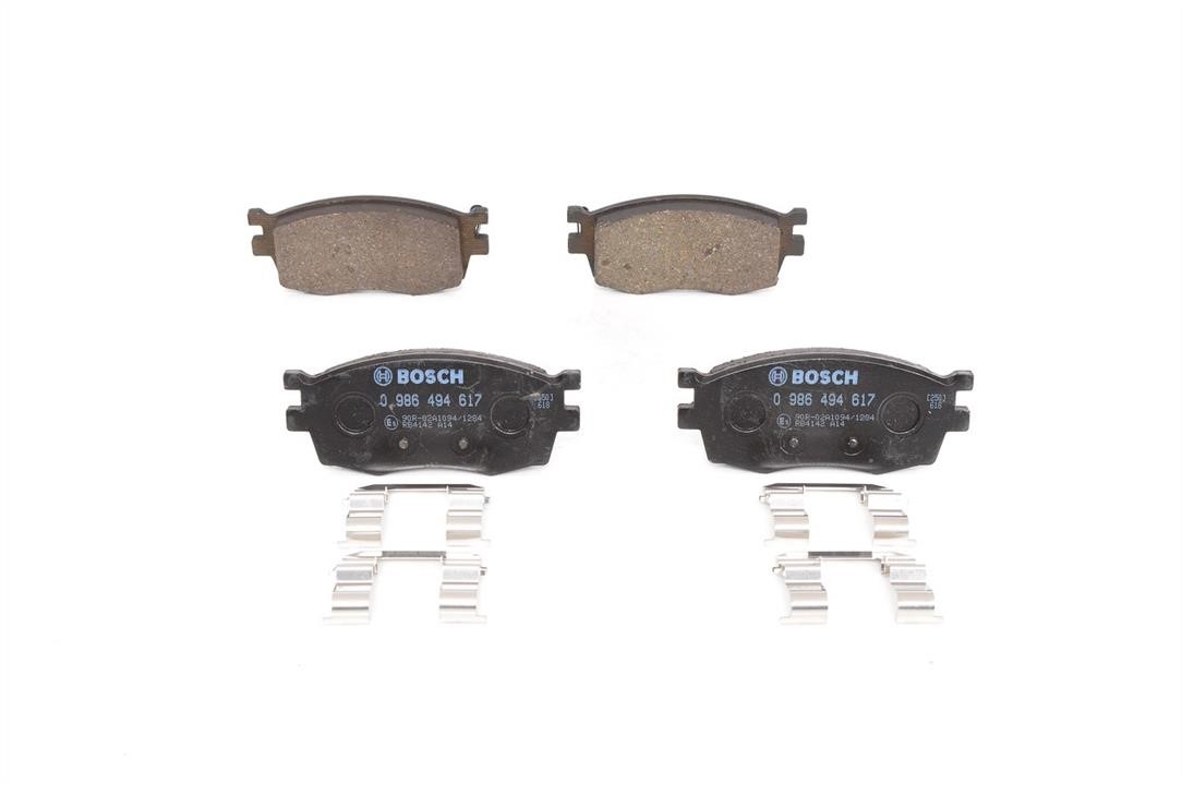 Bosch 0 986 494 617 Brake Pad Set, disc brake 0986494617: Buy near me in Poland at 2407.PL - Good price!