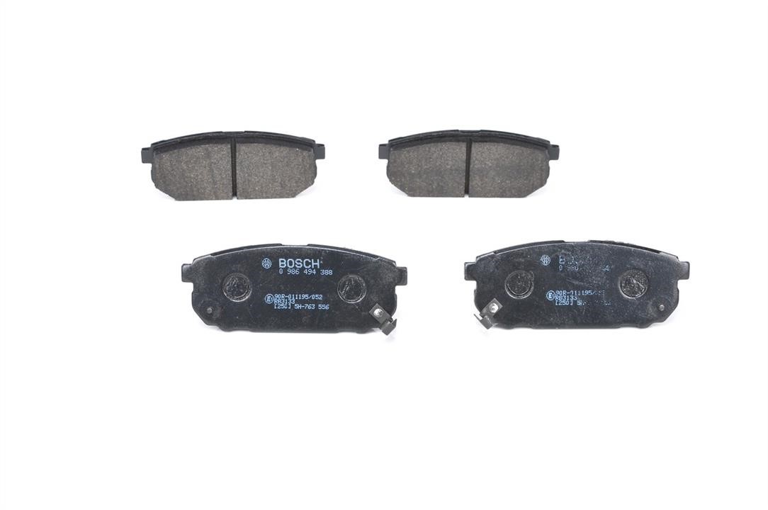 Bosch 0 986 494 388 Brake Pad Set, disc brake 0986494388: Buy near me in Poland at 2407.PL - Good price!