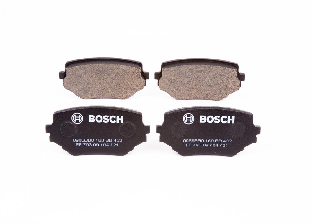 Bosch 0 986 BB0 160 Brake Pad Set, disc brake 0986BB0160: Buy near me in Poland at 2407.PL - Good price!