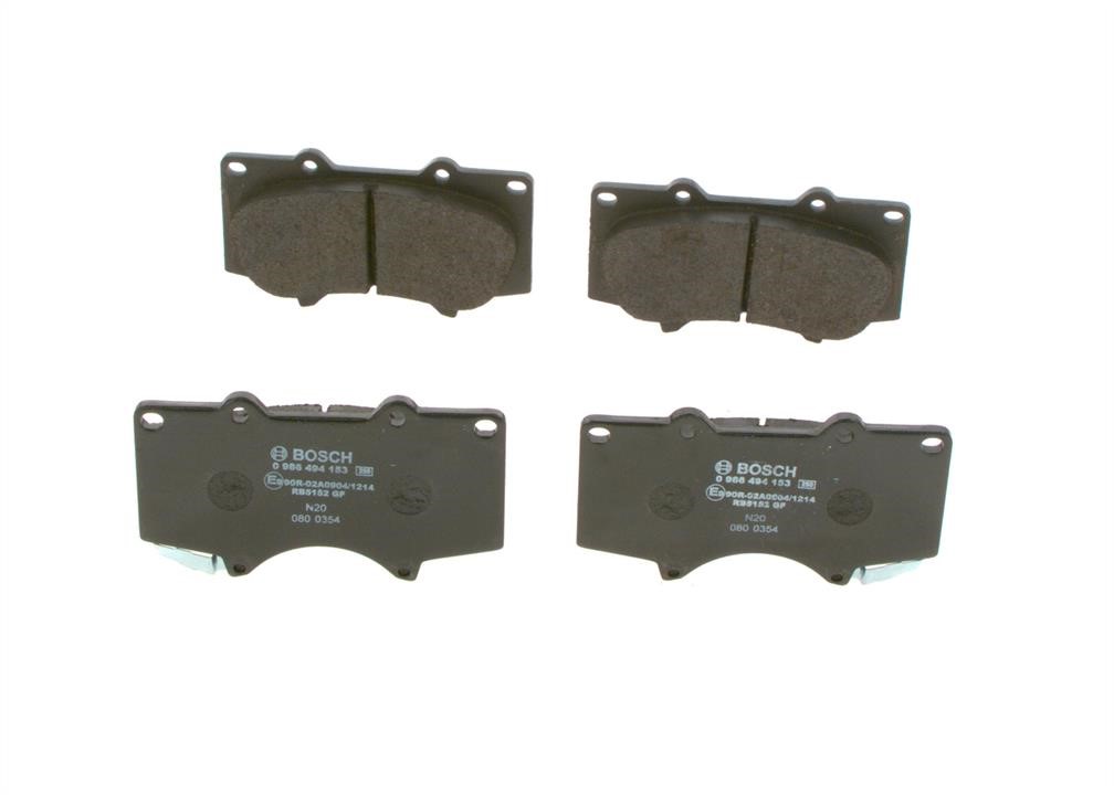 Brake Pad Set, disc brake Bosch 0 986 494 153