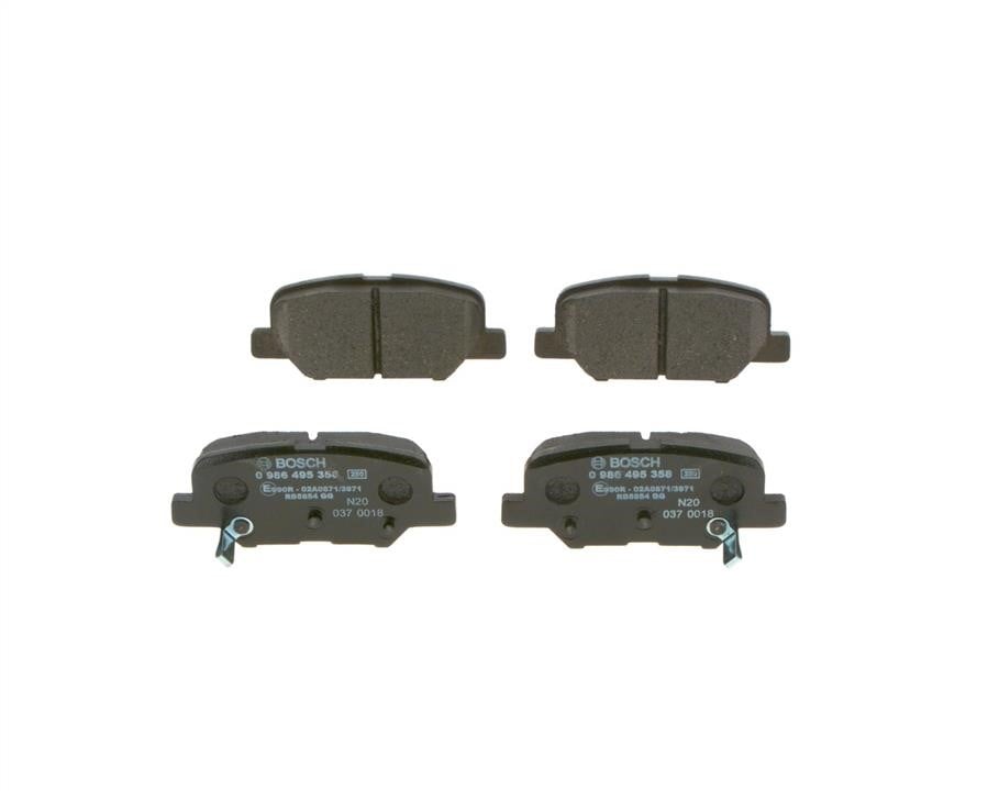 Bosch 0 986 495 358 Brake Pad Set, disc brake 0986495358: Buy near me in Poland at 2407.PL - Good price!