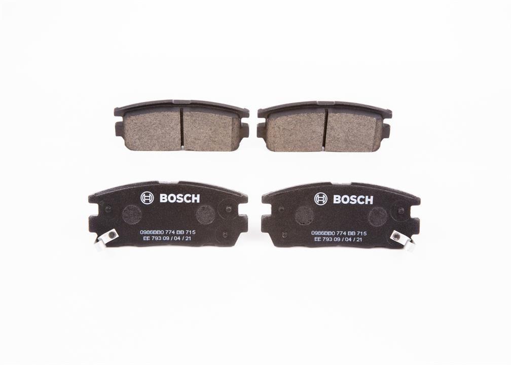 Bosch 0 986 BB0 774 Гальмівні колодки, комплект 0986BB0774: Приваблива ціна - Купити у Польщі на 2407.PL!
