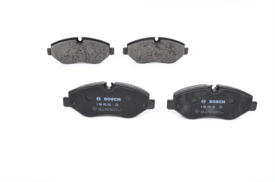 Bosch 0 986 495 098 Brake Pad Set, disc brake 0986495098: Buy near me in Poland at 2407.PL - Good price!