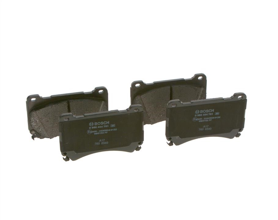 Brake Pad Set, disc brake Bosch 0 986 494 781