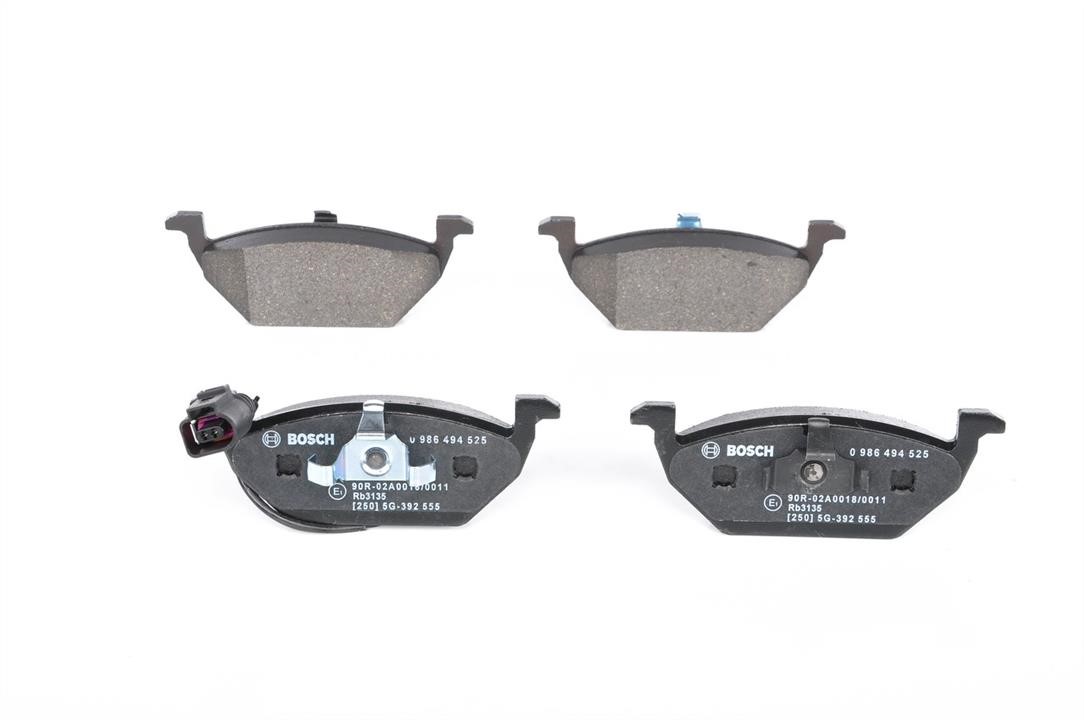 Bosch 0 986 494 525 Brake Pad Set, disc brake 0986494525: Buy near me in Poland at 2407.PL - Good price!