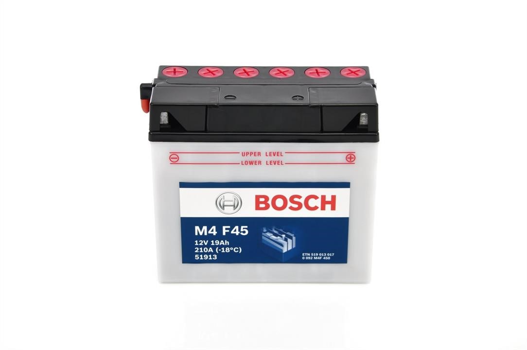 Bosch 0 092 M4F 450 Battery Bosch 12V 19Ah 210A(EN) R+ 0092M4F450: Buy near me in Poland at 2407.PL - Good price!