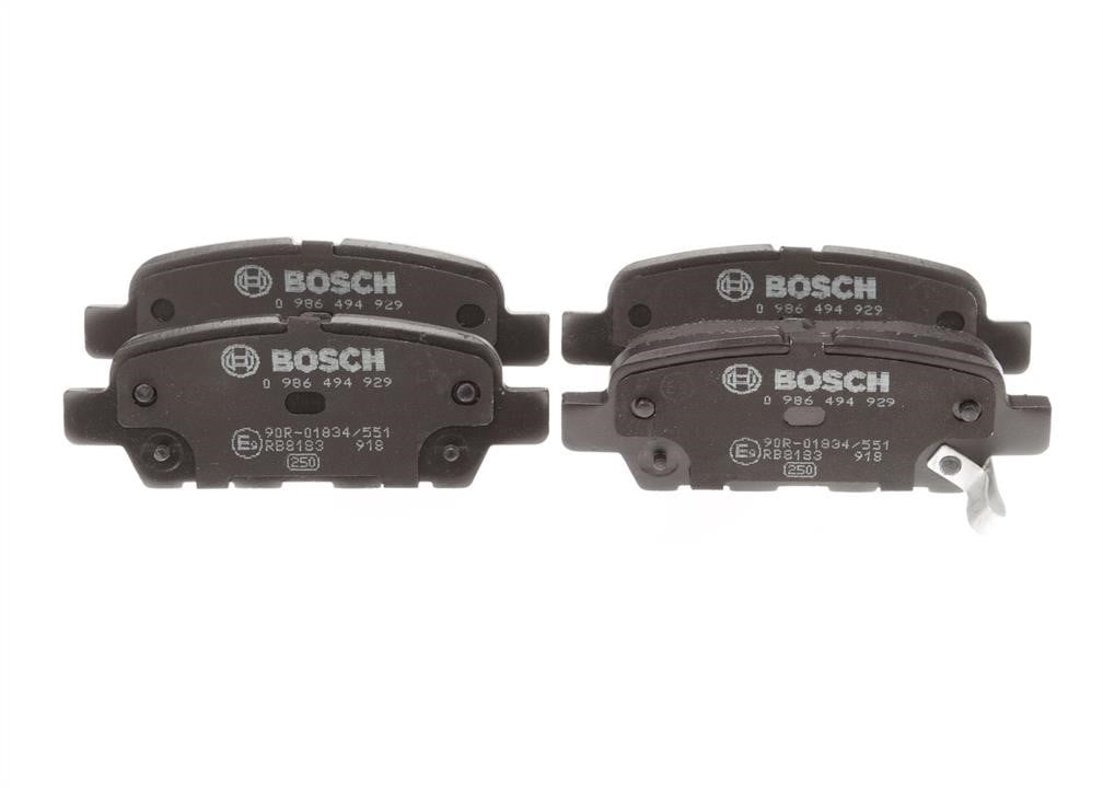 Bosch 0 986 494 929 Brake Pad Set, disc brake 0986494929: Buy near me in Poland at 2407.PL - Good price!