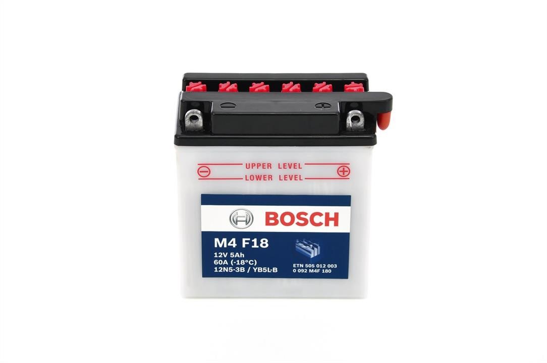 Bosch 0 092 M4F 180 Akumulator Bosch 12V 5Ah 60A(EN) P+ 0092M4F180: Dobra cena w Polsce na 2407.PL - Kup Teraz!