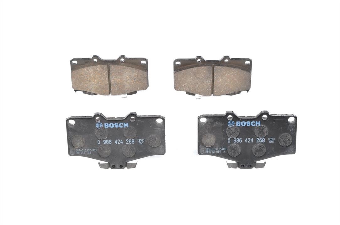 Bosch 0 986 424 268 Brake Pad Set, disc brake 0986424268: Buy near me at 2407.PL in Poland at an Affordable price!