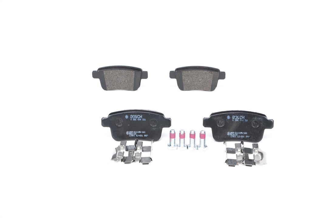 Bosch 0 986 494 331 Brake Pad Set, disc brake 0986494331: Buy near me at 2407.PL in Poland at an Affordable price!