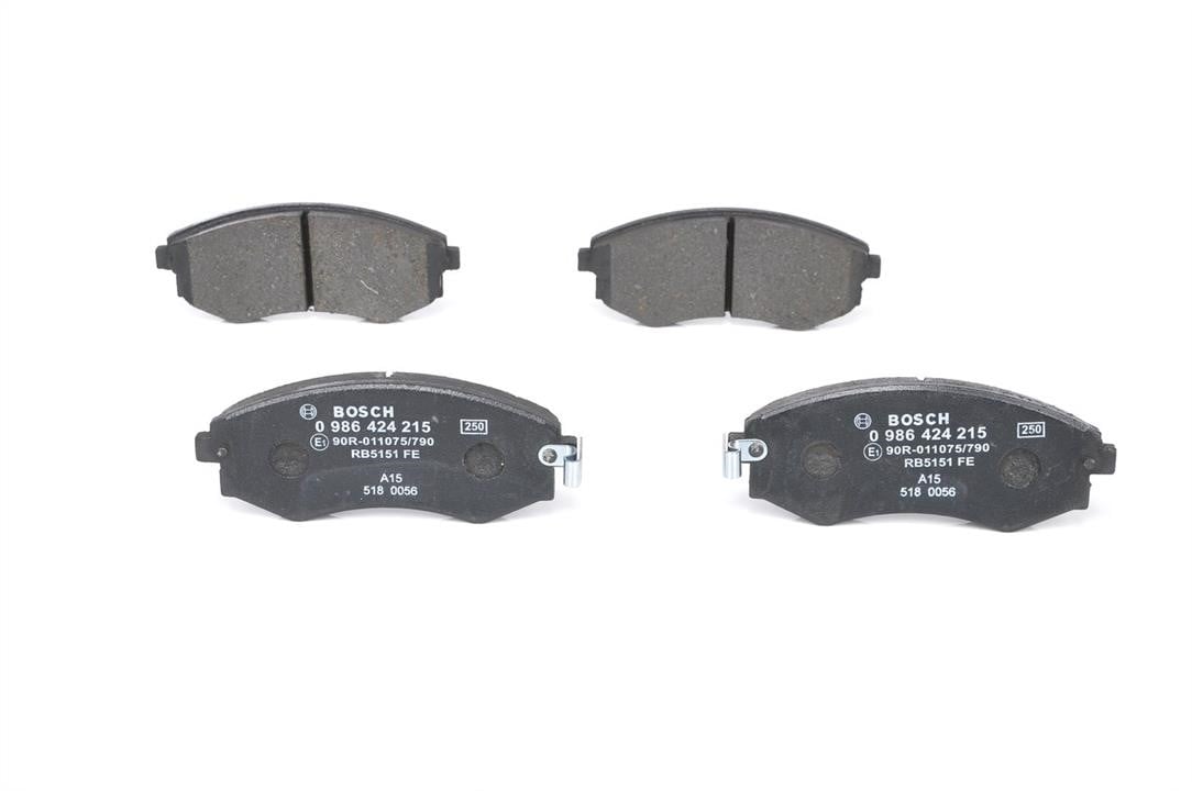 Bosch 0 986 424 215 Brake Pad Set, disc brake 0986424215: Buy near me in Poland at 2407.PL - Good price!