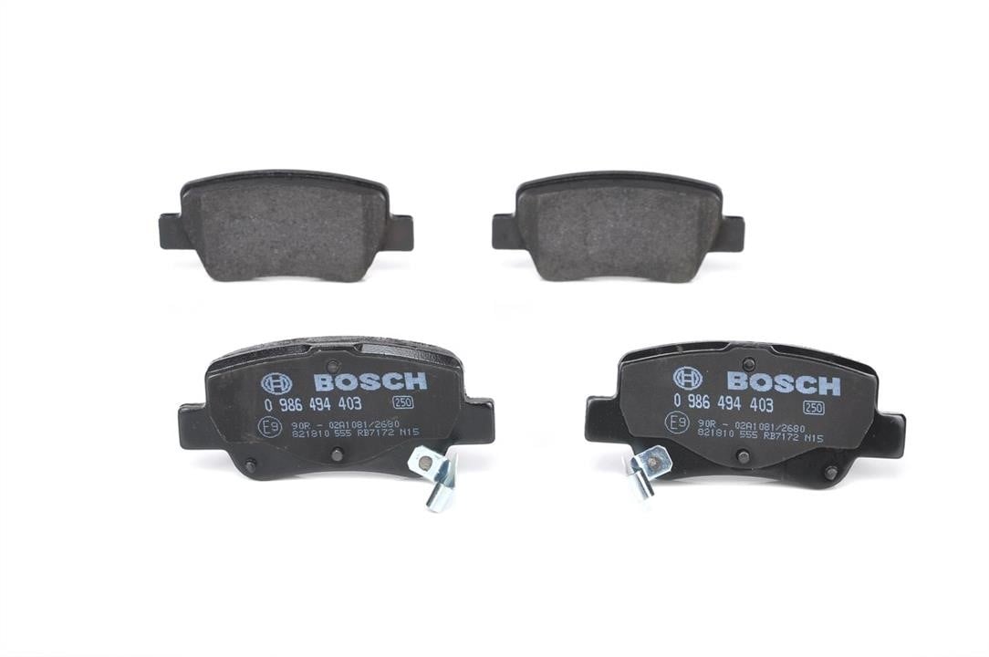 Bosch 0 986 494 403 Brake Pad Set, disc brake 0986494403: Buy near me in Poland at 2407.PL - Good price!