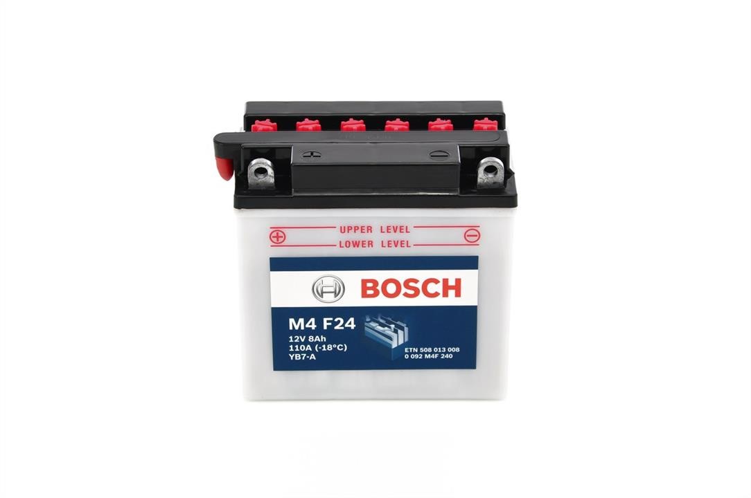 Bosch 0 092 M4F 240 Battery Bosch 12V 8Ah 110A(EN) L+ 0092M4F240: Buy near me in Poland at 2407.PL - Good price!