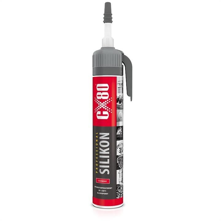 CX80 034 Sealant for gasket molding SILICONE PROFESIONAL 310 ml (red) 034: Buy near me in Poland at 2407.PL - Good price!