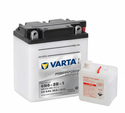 Varta 006012003A514 Battery Varta Powersports Freshpack 6V 6AH 30A(EN) R+ 006012003A514: Buy near me in Poland at 2407.PL - Good price!