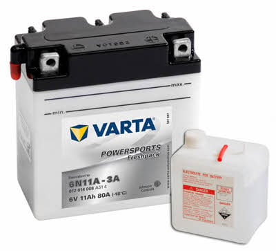 Varta 012014008A514 Akumulator Varta Powersports Freshpack 6V 11AH 80A(EN) L+ 012014008A514: Dobra cena w Polsce na 2407.PL - Kup Teraz!