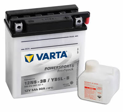 Varta 505012003A514 Аккумулятор Varta Powersports Freshpack 12В 5Ач 60А(EN) R+ 505012003A514: Отличная цена - Купить в Польше на 2407.PL!
