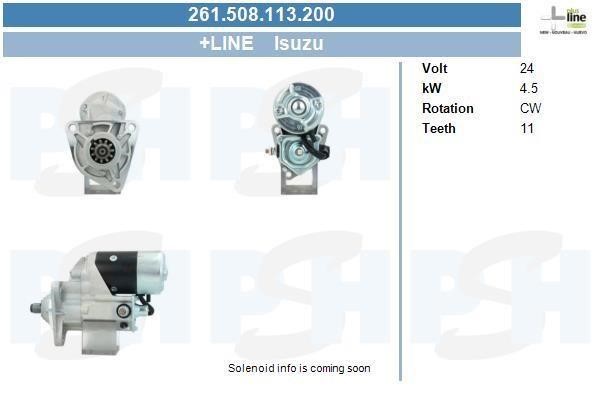 PLUS LINE 261.508.113.200 Стартер 261508113200: Отличная цена - Купить в Польше на 2407.PL!