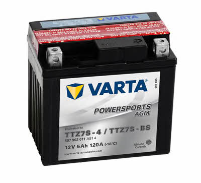 Varta 507902011A514 Battery Varta 12V 5AH 120A(EN) R+ 507902011A514: Buy near me in Poland at 2407.PL - Good price!