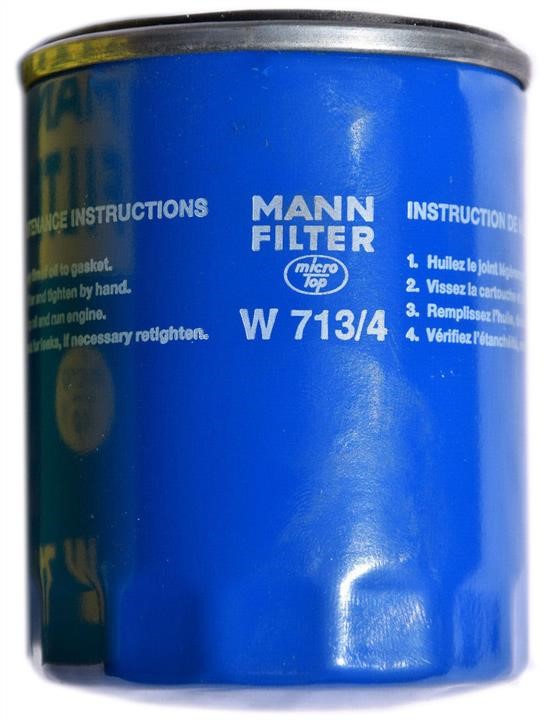 Mann-Filter W 713/4 Oil Filter W7134: Buy near me in Poland at 2407.PL - Good price!