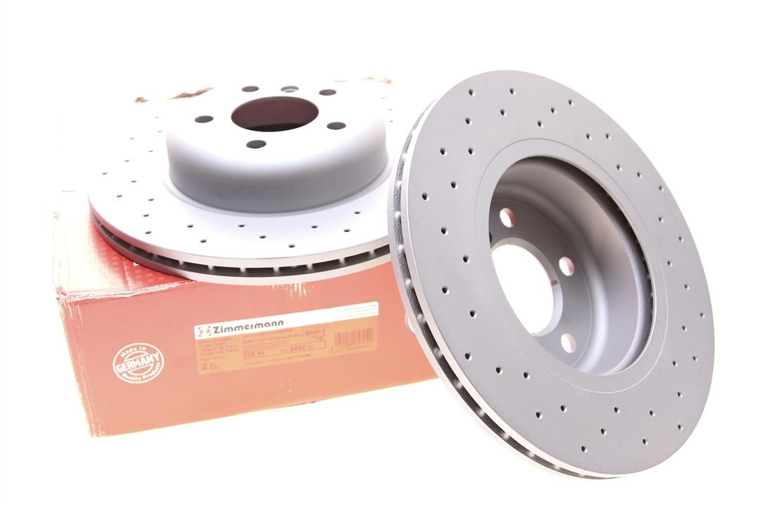 Otto Zimmermann 150.3482.52 Front brake disc ventilated 150348252: Buy near me in Poland at 2407.PL - Good price!