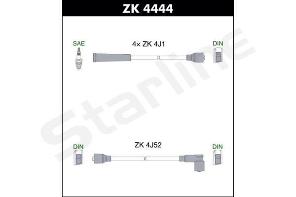 StarLine ZK 4444 Przewody wysokiego napięcia, komplet ZK4444: Dobra cena w Polsce na 2407.PL - Kup Teraz!