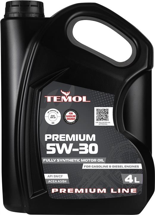 TEMOL T-P5W30-4L Моторное масло TEMOL Premium 5W-30, 4л TP5W304L: Отличная цена - Купить в Польше на 2407.PL!