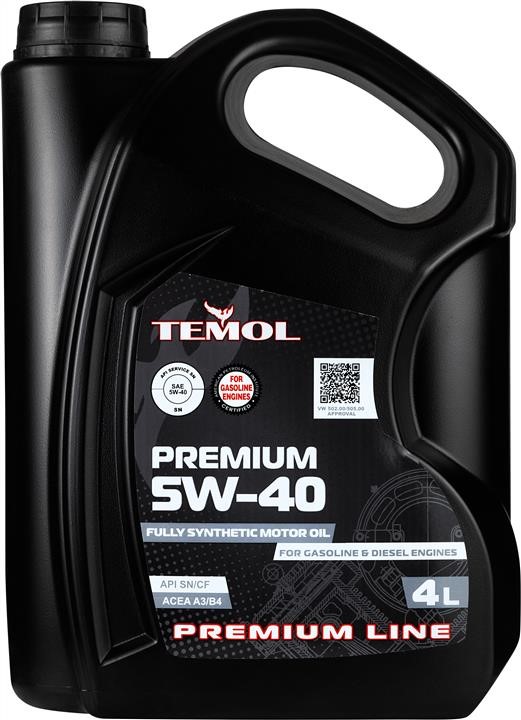 TEMOL T-P5W40-4L Моторное масло TEMOL Premium 5W-40, 4л TP5W404L: Отличная цена - Купить в Польше на 2407.PL!