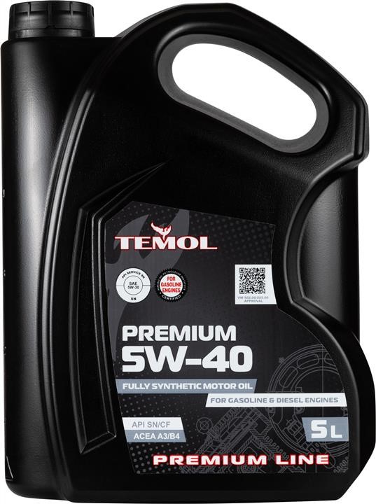 TEMOL T-P5W40-5L Моторное масло TEMOL Premium 5W-40, 5л TP5W405L: Отличная цена - Купить в Польше на 2407.PL!