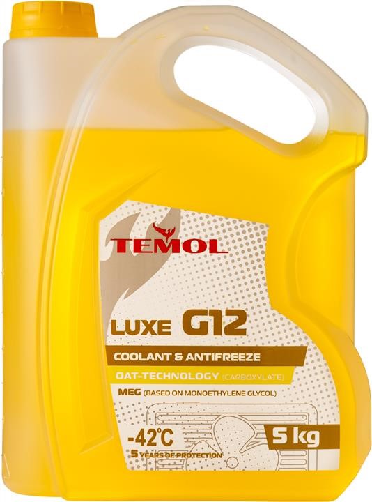 TEMOL T-LG12Y-5L Antifreeze TEMOL LUXE G12 yellow, ready for use -39, 5l TLG12Y5L: Buy near me in Poland at 2407.PL - Good price!
