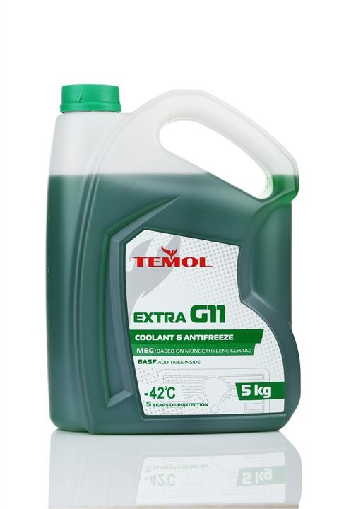 TEMOL T-EG11G-5L Antifreeze TEMOL EXTRA G11 green, ready for use -39, 5l TEG11G5L: Buy near me in Poland at 2407.PL - Good price!