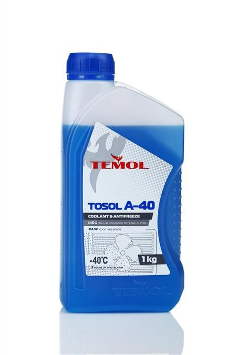 TEMOL T-A40-1L Антифриз TEMOL ТОСОЛ А-40 синий, готовый к применению -40, 1л TA401L: Отличная цена - Купить в Польше на 2407.PL!
