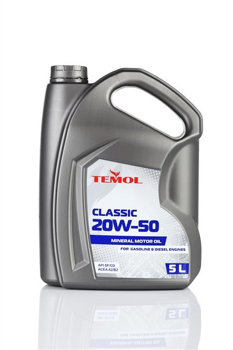 TEMOL T-C20W50-5L Моторное масло TEMOL Classic 20W-50, 5л TC20W505L: Отличная цена - Купить в Польше на 2407.PL!
