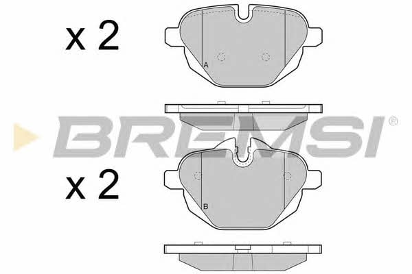 Bremsi BP3449 Brake Pad Set, disc brake BP3449: Buy near me in Poland at 2407.PL - Good price!