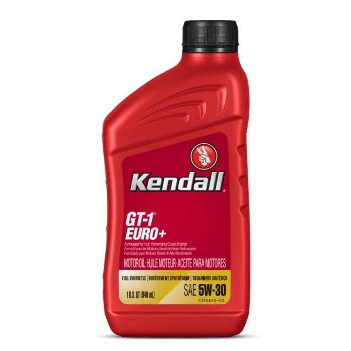Kendall 1076588 Engine oil Kendall GT-1 Euro+ 5W-30, 0,946L 1076588: Buy near me in Poland at 2407.PL - Good price!