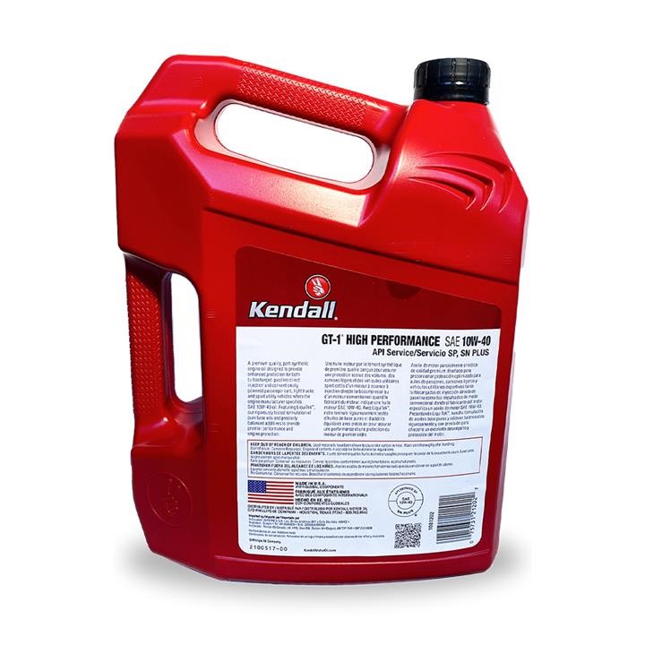 Olej silnikowy Kendall GT-1 High Performance 10W-40, 3,785L Kendall 1081202