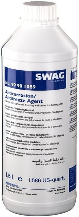 SWAG 99 90 1089 Antifreeze concentrate G11 ANTIFREEZE, blue, 1.5 l 99901089: Buy near me in Poland at 2407.PL - Good price!