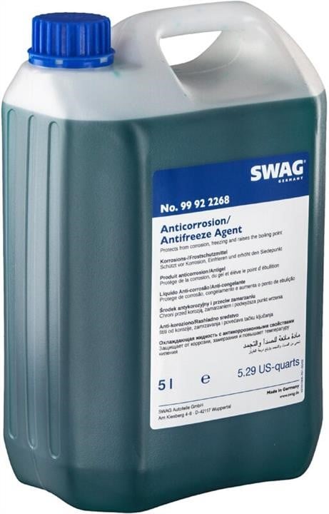 SWAG 99 92 2268 Antifreeze concentrate G11 ANTIFREEZE, blue, 5 l 99922268: Buy near me in Poland at 2407.PL - Good price!