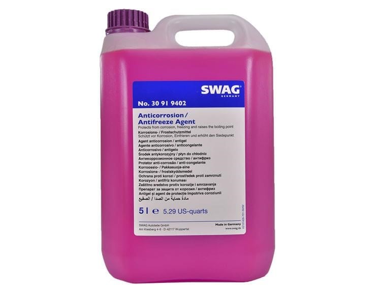 SWAG 30 91 9402 Антифриз-концентрат G12+ ANTIFREEZE, фиолетовый, 5 л 30919402: Купить в Польше - Отличная цена на 2407.PL!