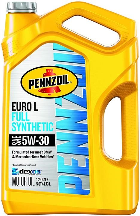 Pennzoil 550051123 Моторное масло Pennzoil Euro L Full Synthetic 5W-30, 4,73л 550051123: Отличная цена - Купить в Польше на 2407.PL!