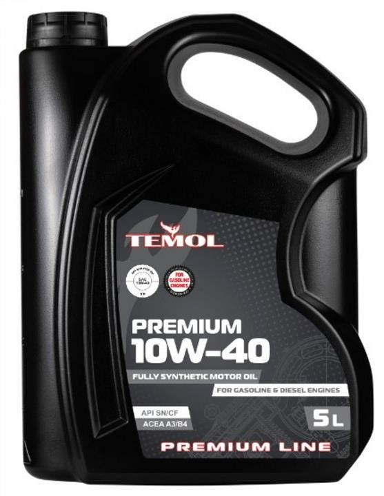 TEMOL T-P10W40-5L Engine oil TEMOL Premium 10W-40, 5L TP10W405L: Buy near me in Poland at 2407.PL - Good price!