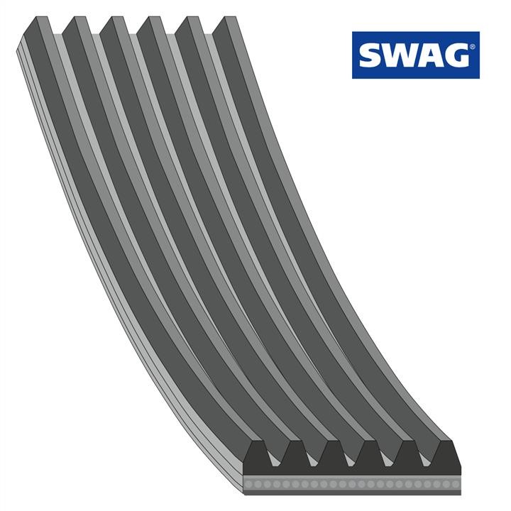 SWAG 33 10 5734 V-Ribbed Belt 33105734: Buy near me at 2407.PL in Poland at an Affordable price!