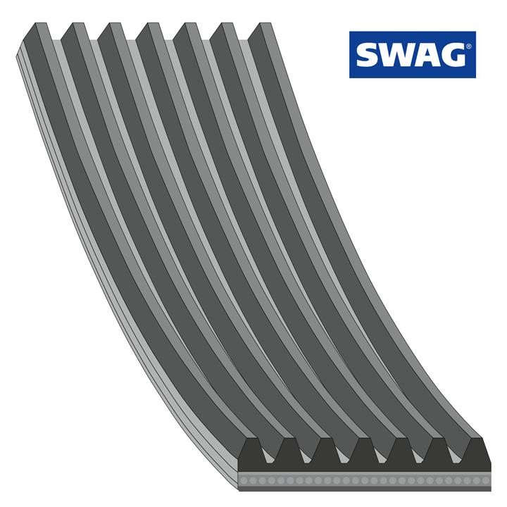 SWAG 33 10 5714 V-Ribbed Belt 33105714: Buy near me in Poland at 2407.PL - Good price!