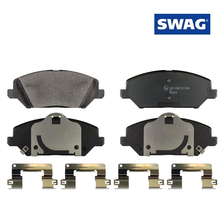 SWAG 33 10 7187 Brake Pad Set, disc brake 33107187: Buy near me in Poland at 2407.PL - Good price!